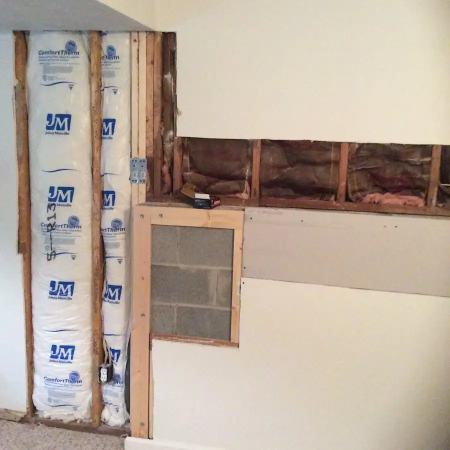 Wall insulation replacement during Odor Removal & Deodorization in Southington